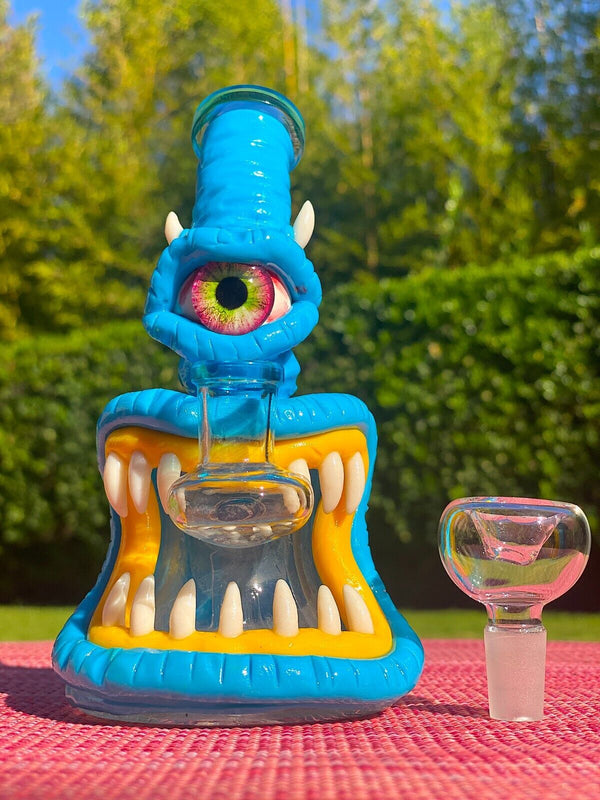 Glass Bong Pipe Glass Pipe Monster #1 1ct - Premium  from H&S WHOLESALE - Just $30! Shop now at H&S WHOLESALE