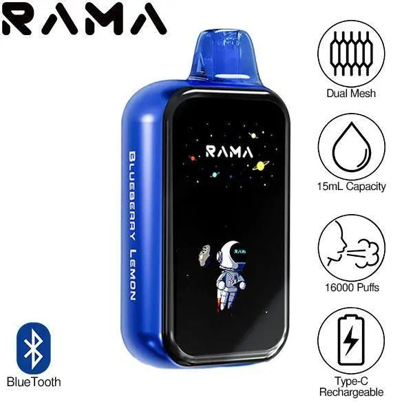 Yovo Rama 16k Puffs 5% Nic Bluetooth Screen 5ct Display - Premium  from H&S WHOLESALE - Just $42.50! Shop now at H&S WHOLESALE