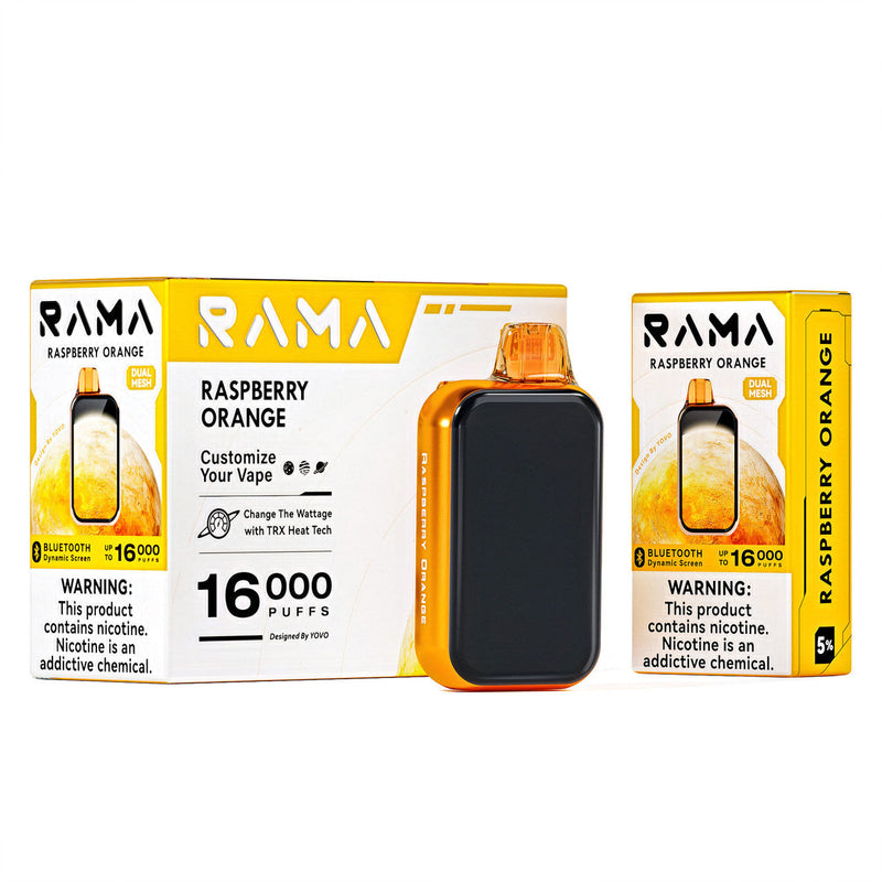 Yovo Rama 16k Puffs 5% Nic Bluetooth Screen 5ct Display - Premium  from H&S WHOLESALE - Just $42.50! Shop now at H&S WHOLESALE