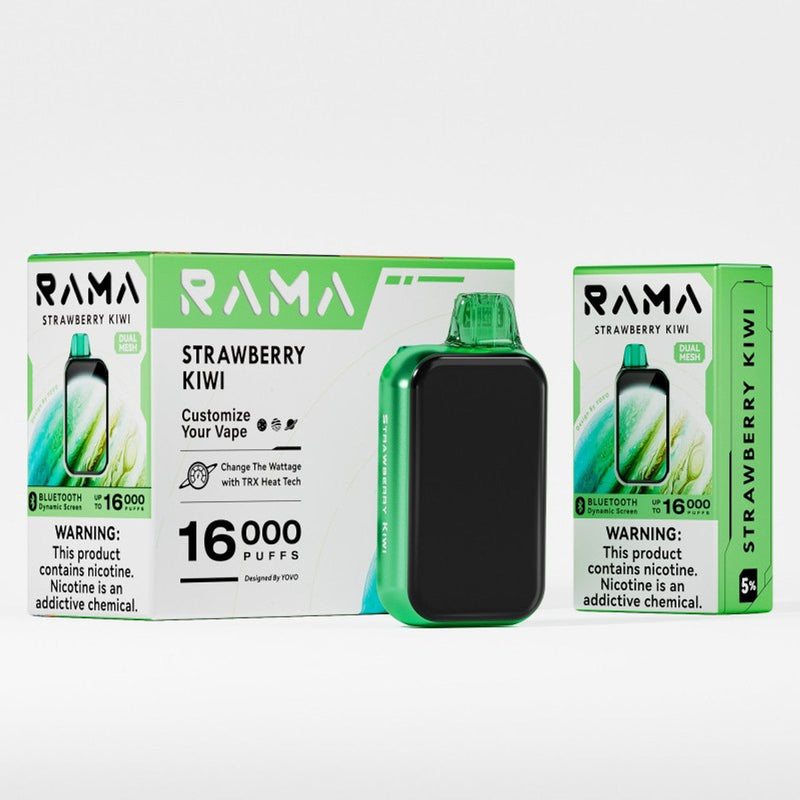 Yovo Rama 16k Puffs 5% Nic Bluetooth Screen 5ct Display - Premium  from H&S WHOLESALE - Just $42.50! Shop now at H&S WHOLESALE