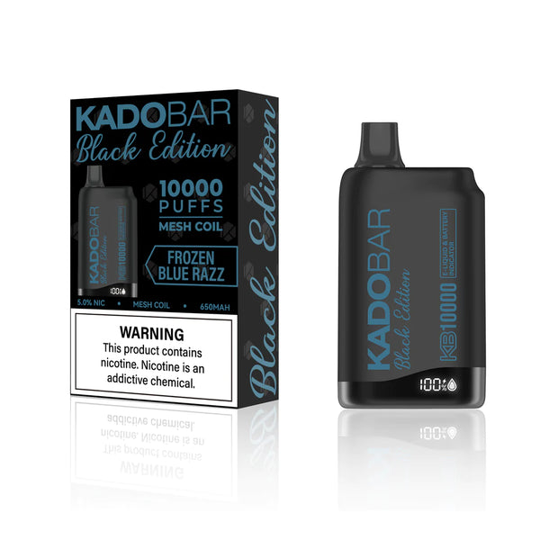 Kado Bar Black Edition 10,000 Puffs 5% Nic 18ml 5ct Disposable Vape - Premium  from H&S WHOLESALE - Just $45! Shop now at H&S WHOLESALE