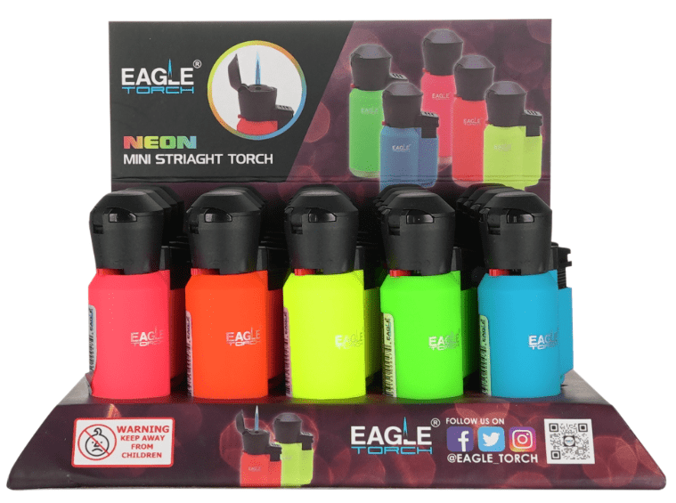 Eagle Torch Mini-Straight Neon PT180MSN 20ct - Premium  from H&S WHOLESALE - Just $35! Shop now at H&S WHOLESALE