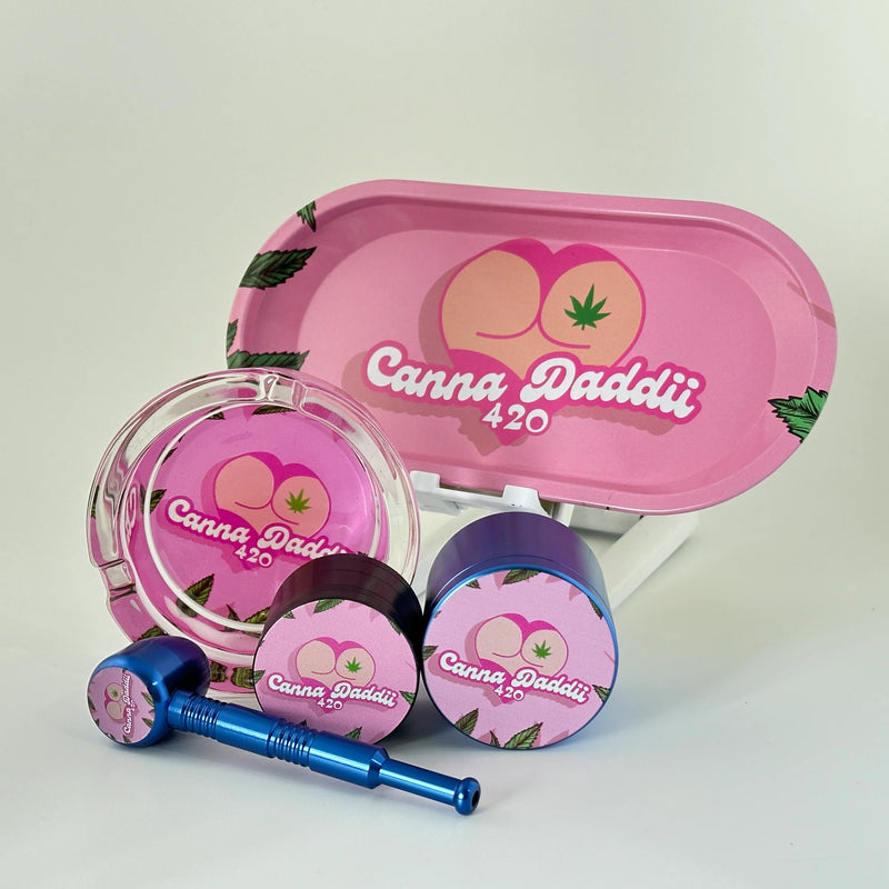 Canna 420 Daddii Smoking Kit Gift Set 4pc 1ct box - Premium  from H&S WHOLESALE - Just $15! Shop now at H&S WHOLESALE