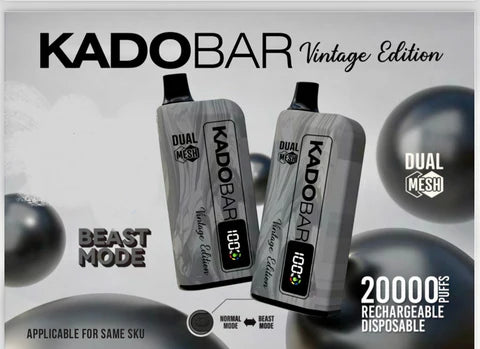 Kado Bar Vintage Edition 20,000 Puffs 5% Nic 5ct Box - Premium  from H&S WHOLESALE - Just $47.50! Shop now at H&S WHOLESALE
