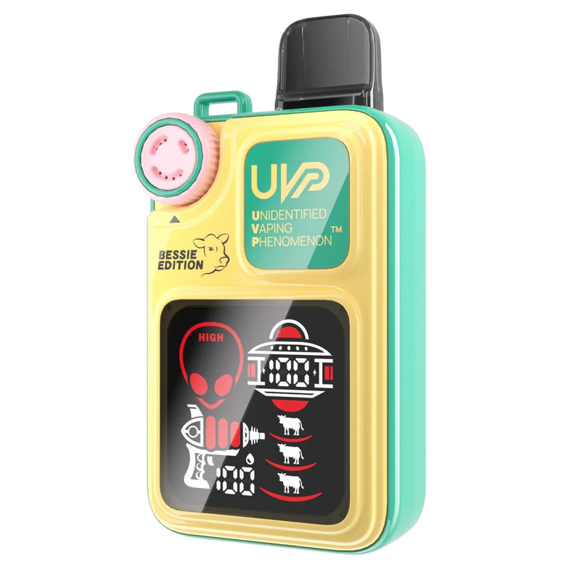 UVP Bessie Edition 18,000 Puffs 5% Nic 16ml Disposable Vape 5ct Display Box - Premium  from H&S WHOLESALE - Just $45! Shop now at H&S WHOLESALE
