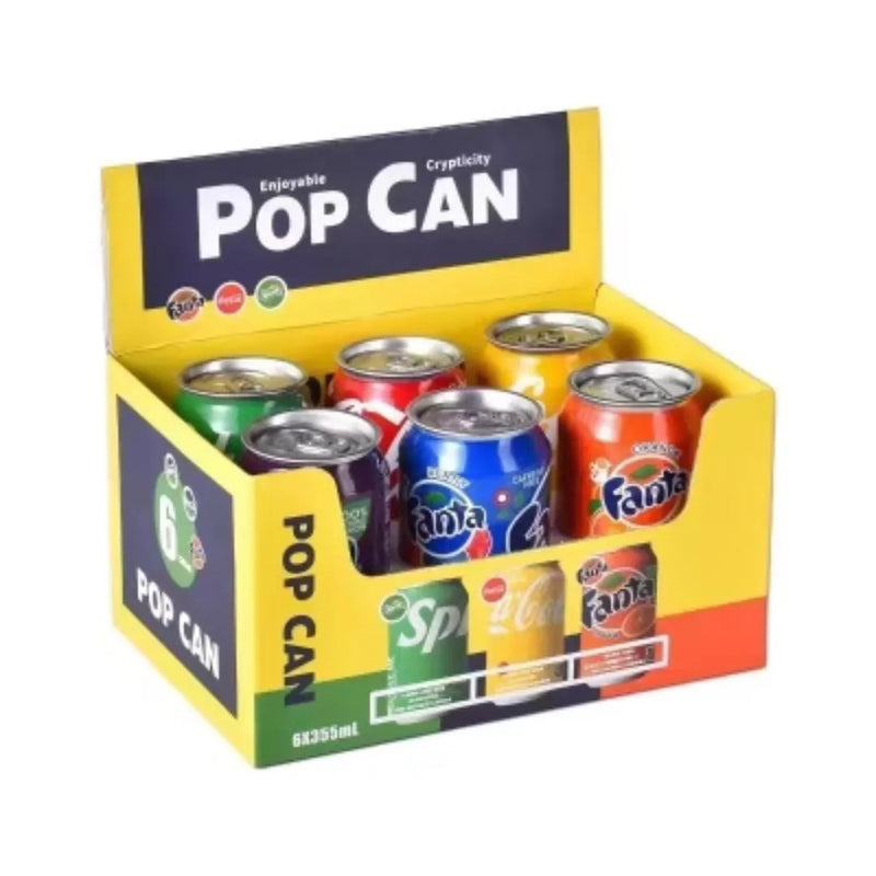 Stash Can Pop Can 6ct Mixed - Premium  from H&S WHOLESALE - Just $24! Shop now at H&S WHOLESALE