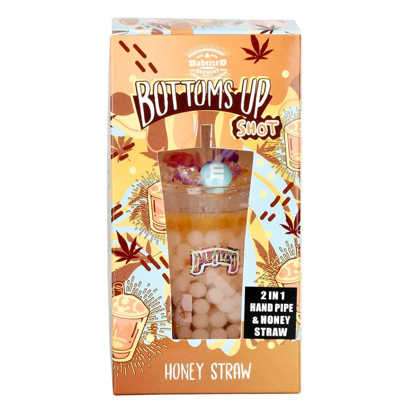 Dabtized Bottoms Up Shot 2 in 1 Hand Pipe & Honey Straw - Premium  from H&S WHOLESALE - Just $18! Shop now at H&S WHOLESALE