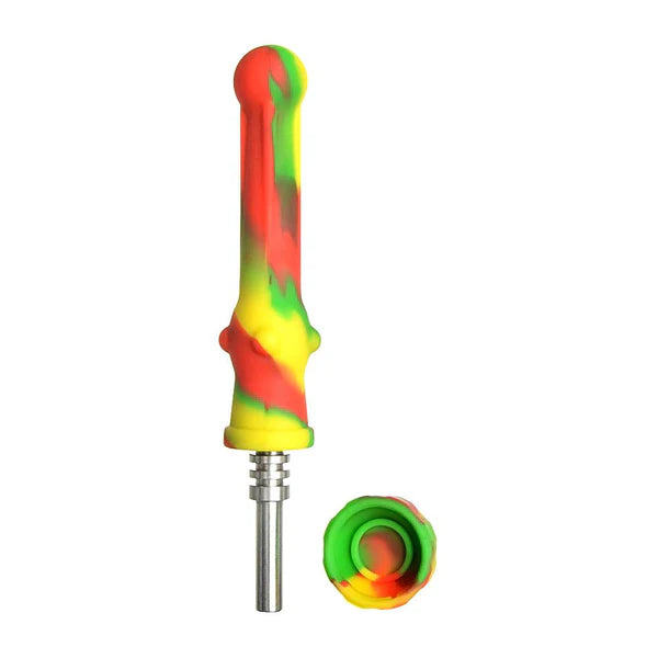 6.5’’ Assorted Silicone Nectar Collector 14mm 1ct - Premium  from H&S WHOLESALE - Just $5.99! Shop now at H&S WHOLESALE
