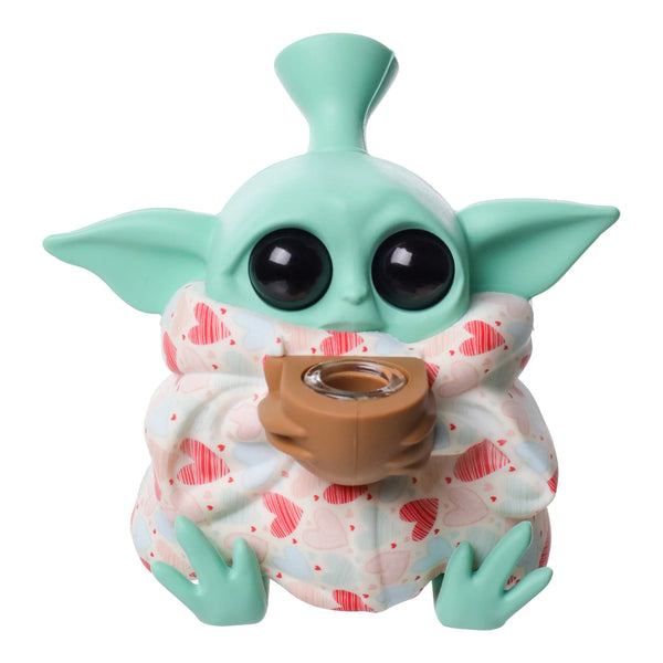 5’’ Silicone Baby Yoda Bowl Bubbler Water Pipe 1ct - Premium  from H&S WHOLESALE - Just $15! Shop now at H&S WHOLESALE