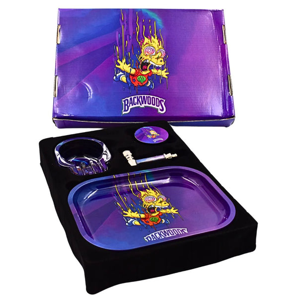 Skull Ashtray Smoking Set 4Pcs 1ct Display - Premium  from H&S WHOLESALE - Just $15! Shop now at H&S WHOLESALE