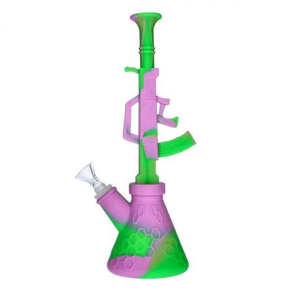 11.5’’ Silicone AK47 Water Pipe 1ct - Premium  from H&S WHOLESALE - Just $15! Shop now at H&S WHOLESALE