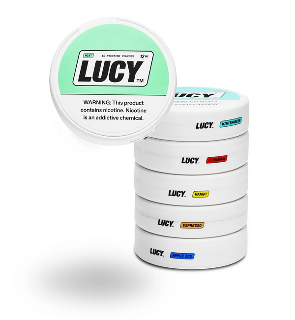 Lucy- Nicotine pouches 5ct ￼ - Premium  from H&S WHOLESALE - Just $19.75! Shop now at H&S WHOLESALE