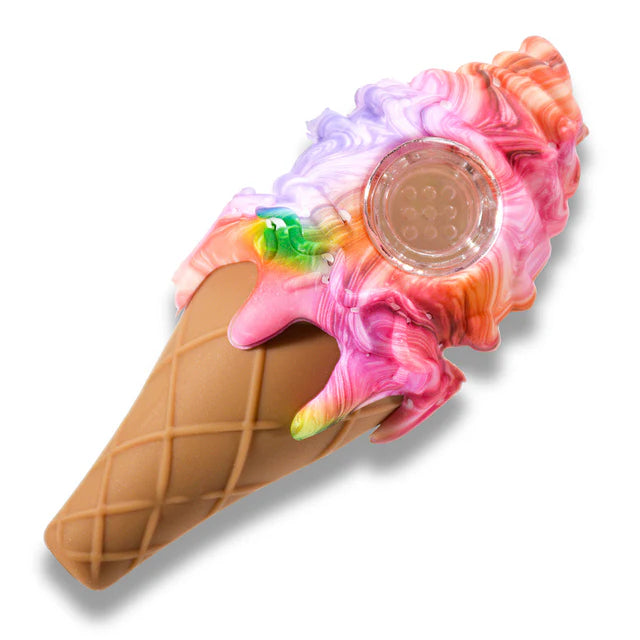 Silicone Hand Pipe Ice Cream - Premium  from H&S WHOLESALE - Just $4.50! Shop now at H&S WHOLESALE