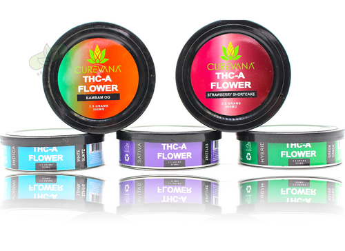 Curevana THC-A 3.5g Flowers 500mg 1ct Jar - Premium  from H&S WHOLESALE - Just $11.00! Shop now at H&S WHOLESALE