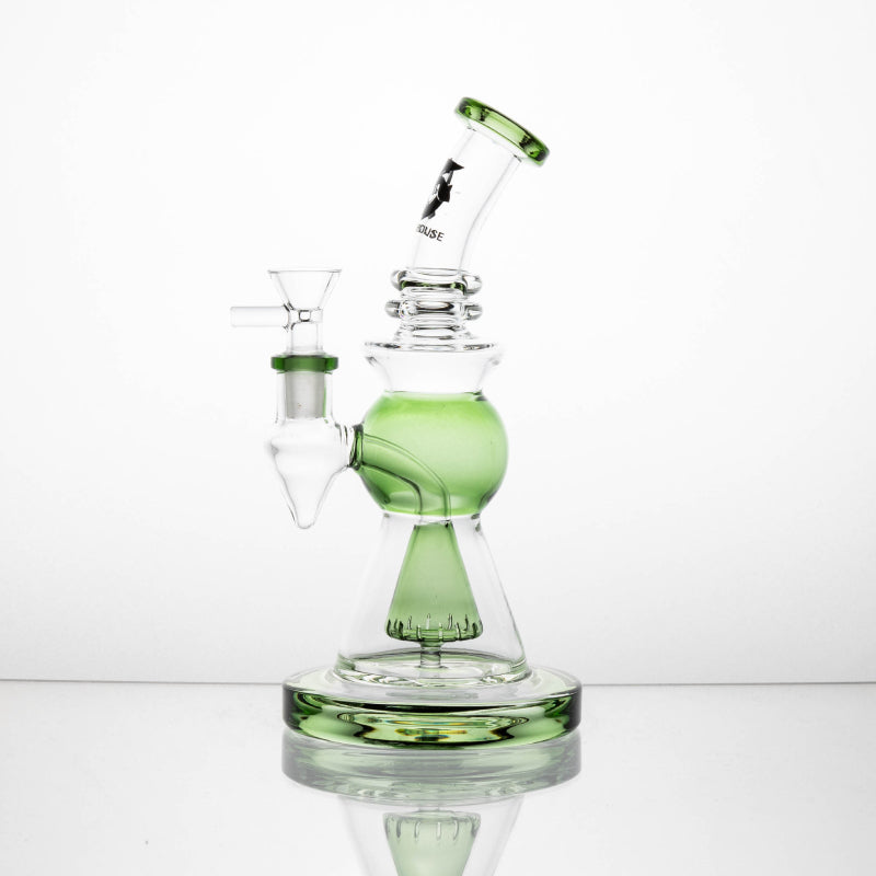 Glass House waterpipe with 14mm bowl GH-56 - Premium  from H&S WHOLESALE - Just $35.00! Shop now at H&S WHOLESALE