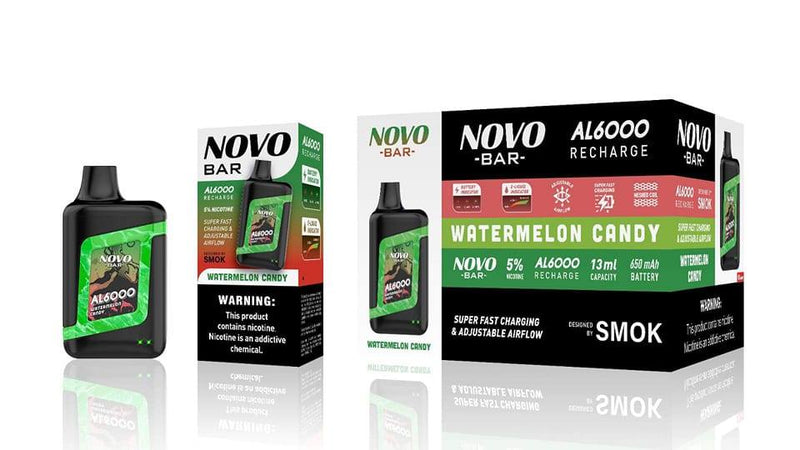 SMOK Novo Bar AL6000 Puffs 5% Nic 13ml 10ct Display Disposable Vape - Premium  from H&S WHOLESALE - Just $60! Shop now at H&S WHOLESALE