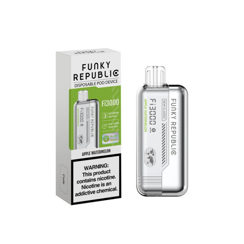 Funky Republic FI3000 Puffs 5% Nic 40ML Disposable Vape 10ct Display - Premium  from H&S WHOLESALE - Just $55! Shop now at H&S WHOLESALE