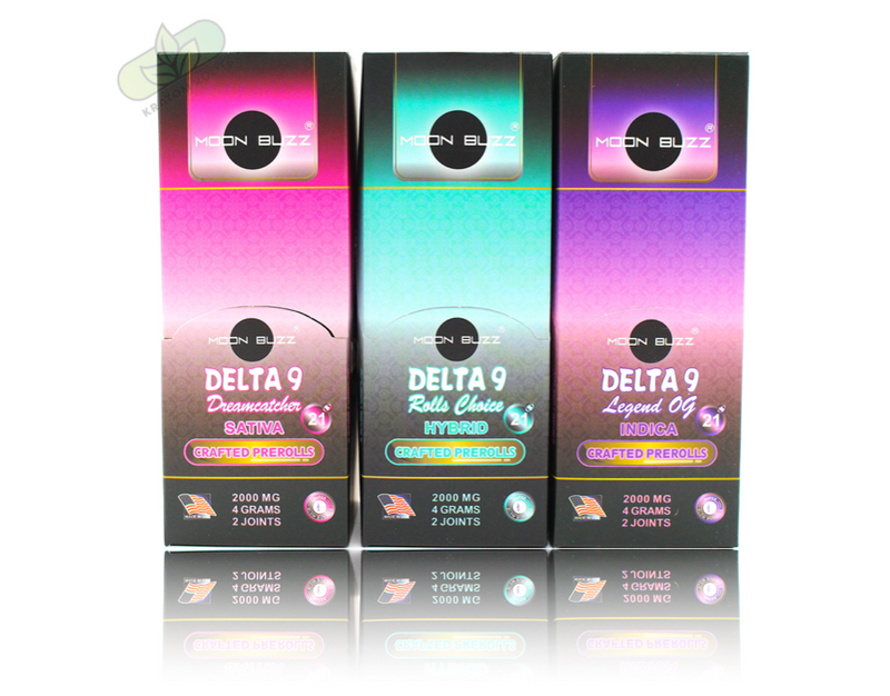 Moon Buzz Delta 9 Pre-Rolls 2000mg 4g 2 Joints 6ct Display Box - Premium  from H&S WHOLESALE - Just $24.00! Shop now at H&S WHOLESALE