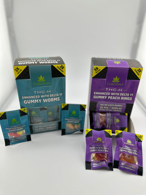 Curevana Delta 11 & THC-H 2500mg  25ct Display Gummies - Premium  from H&S WHOLESALE - Just $20.00! Shop now at H&S WHOLESALE