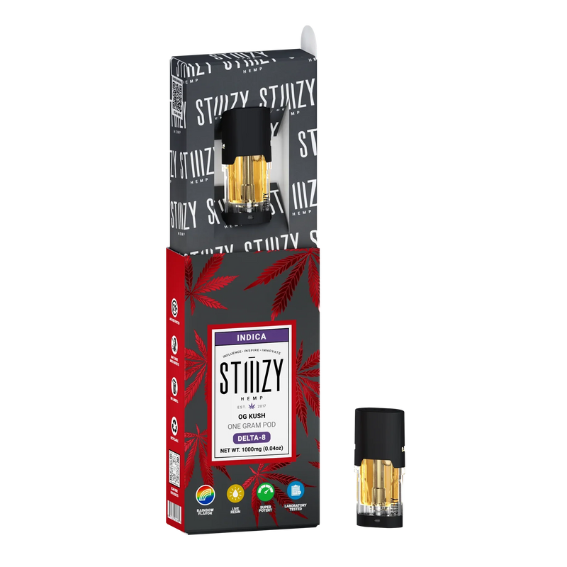 STIIIZY Live Resin Delta 8 1000mg 1g Pods 1ct - Premium  from H&S WHOLESALE - Just $8.00! Shop now at H&S WHOLESALE