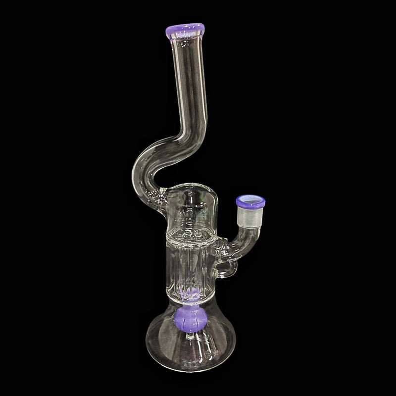 Hillside 12” Water pipe with 14mm bowl HE-137 - Premium  from H&S WHOLESALE - Just $45.00! Shop now at H&S WHOLESALE
