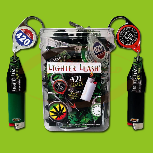 Premium Lighter Leash Clip 420 Leaf 30ct 10810 - Premium  from H&S WHOLESALE - Just $39.00! Shop now at H&S WHOLESALE