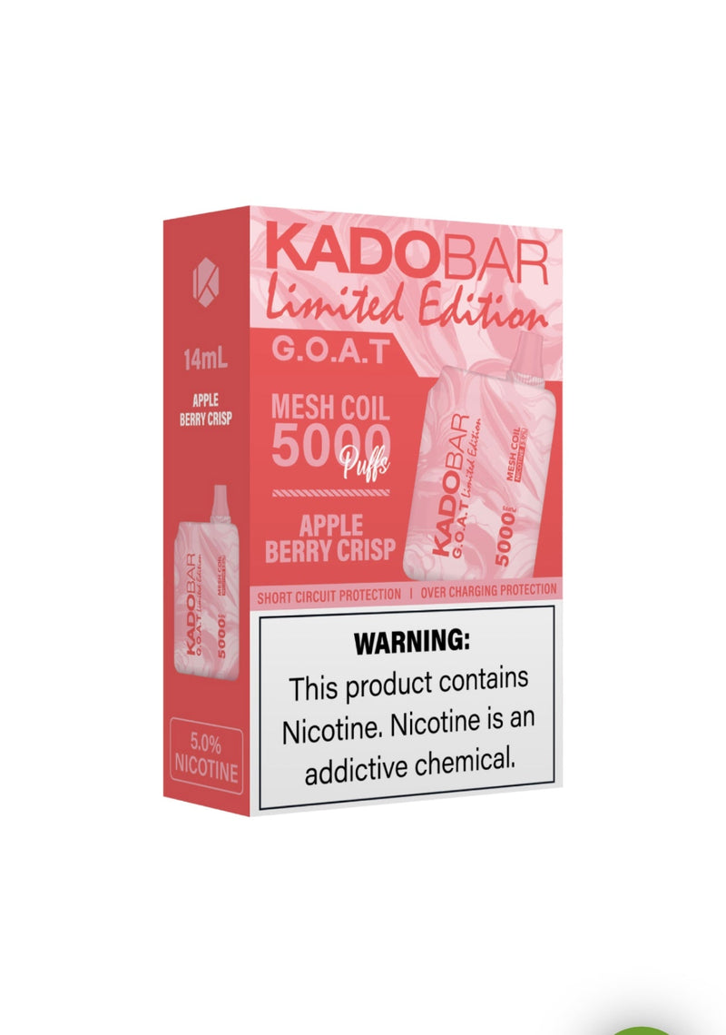 Kado Bar Goat Limited Edition 5000 Puffs MESH COIL RECHARGEABLE DISPOSABLE DEVICE 5CT - Premium  from H&S WHOLESALE - Just $40.00! Shop now at H&S WHOLESALE