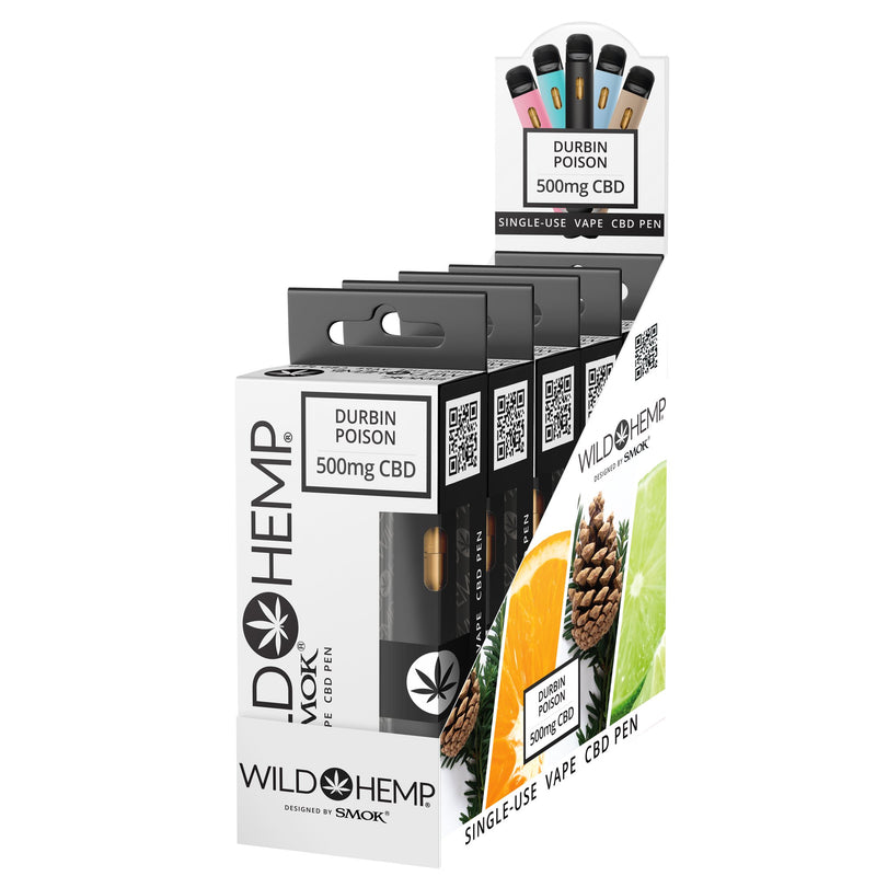 Wild Hemp 500mg CBD disposable Vape 1ct - Premium  from H&S WHOLESALE - Just $8.00! Shop now at H&S WHOLESALE