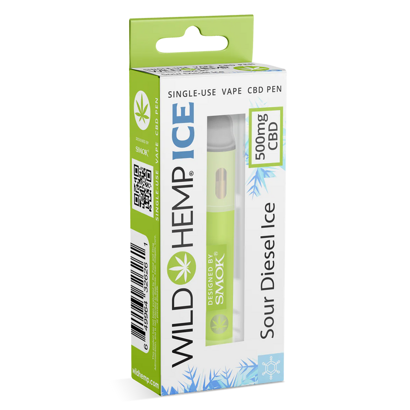 Wild Hemp 500mg CBD disposable Vape 1ct - Premium  from H&S WHOLESALE - Just $8.00! Shop now at H&S WHOLESALE