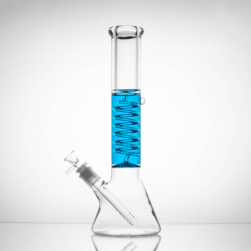 Hillside 12” water pipe with freezable liquid Glycerin with 14mm bowl HE-035 - Premium  from H&S WHOLESALE - Just $35.00! Shop now at H&S WHOLESALE