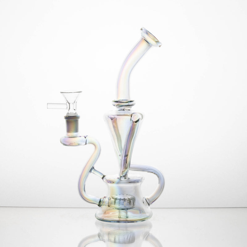 GLASS HOUSE 7” water pipe with 14mm bowl GH-49 - Premium  from H&S WHOLESALE - Just $30.00! Shop now at H&S WHOLESALE