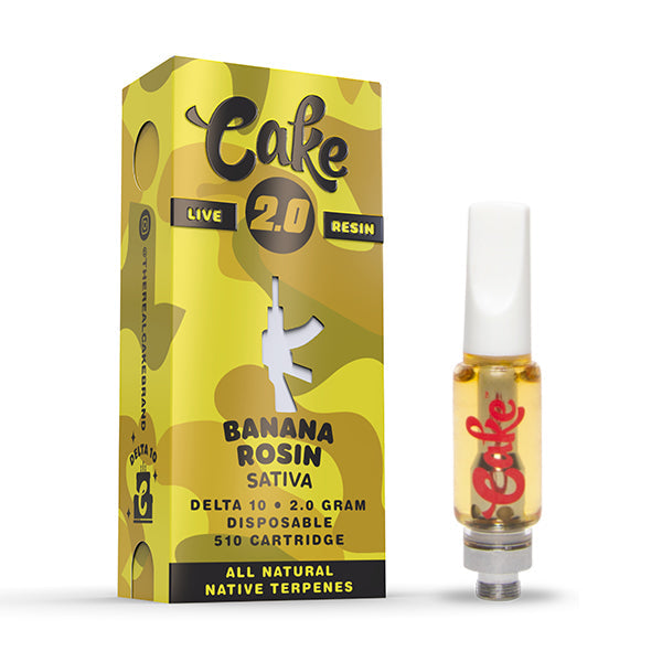 Cake 2g Delta 10 Live Resin 510 Cartridge 1ct - Premium  from H&S WHOLESALE - Just $12! Shop now at H&S WHOLESALE