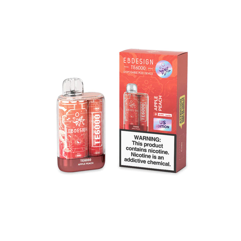 EBDESIGN TE6000 Puffs 5ct Display Disposable vape - Premium  from H&S WHOLESALE - Just $40! Shop now at H&S WHOLESALE