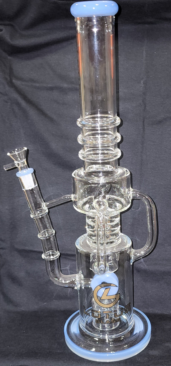 Lotus Glass Water Pipe c 3 - Premium  from H&S WHOLESALE - Just $70! Shop now at H&S WHOLESALE