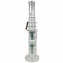 Chill Glass - 20" Double Tree Perc Big Rig Water Pipe - with 18M Bowl - Premium  from H&S WHOLESALE - Just $59.99! Shop now at H&S WHOLESALE