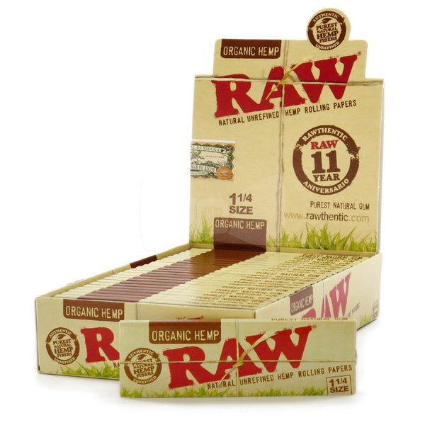 RAW 1 1/4 Rolling paper 24ct - Premium  from H&S WHOLESALE - Just $17.00! Shop now at H&S WHOLESALE