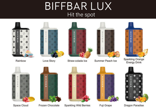 Biffbar at Lux 5500 puffs disposables vape 10ct - Premium  from H&S WHOLESALE - Just $75! Shop now at H&S WHOLESALE