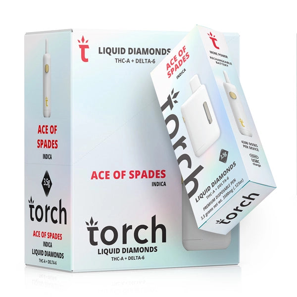 Torch Liquid Diamond THC-A & D8 3.5g 4200 doses Per Device Disposable Vape - Premium  from H&S WHOLESALE - Just $16.00! Shop now at H&S WHOLESALE