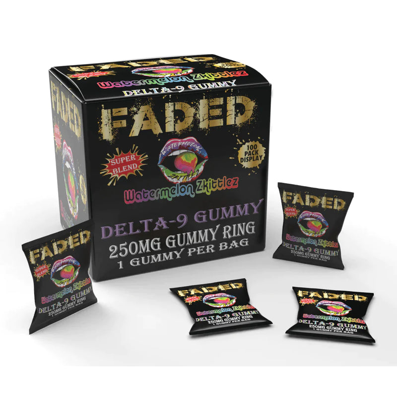Faded 25,000mg Gummy Ring 100ct Disply - Premium  from H&S WHOLESALE - Just $210.00! Shop now at H&S WHOLESALE
