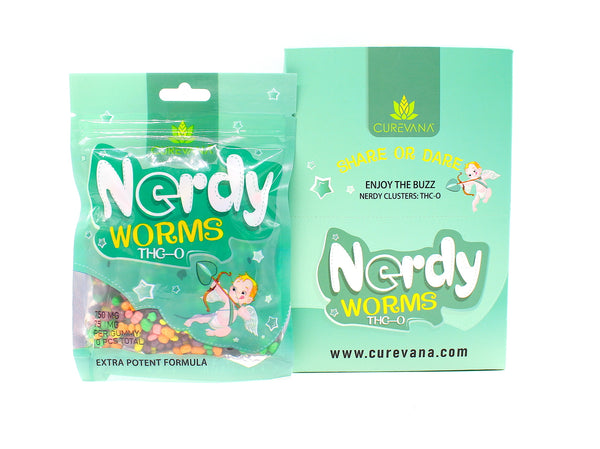 CUREVANA THC-O nerdy 10 gummies 750mg - Premium  from H&S WHOLESALE - Just $9.00! Shop now at H&S WHOLESALE