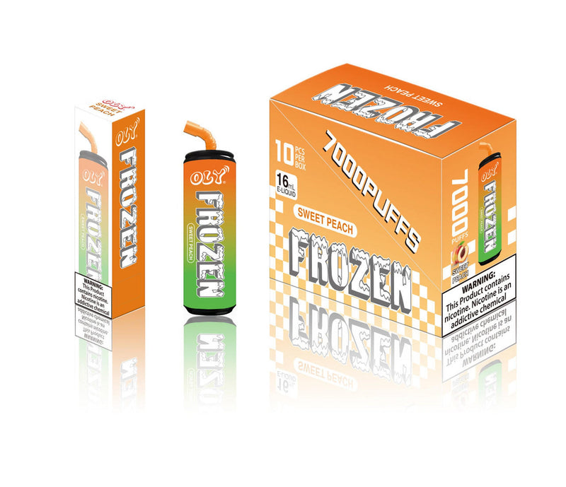 OLY Frozen 7000 Puffs 16ml 5% nic rechargeable 10ct box - Premium  from H&S WHOLESALE - Just $69.99! Shop now at H&S WHOLESALE