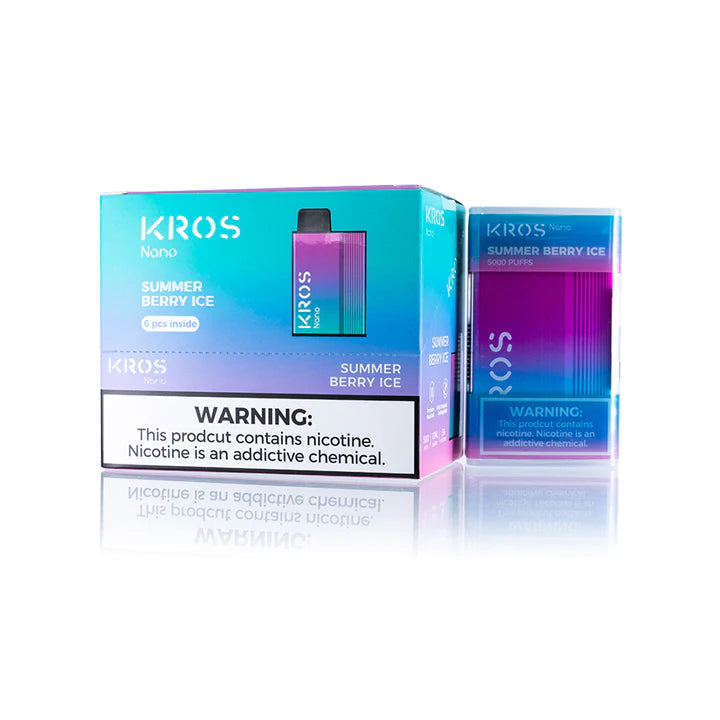 KROS Nano 5000 hits 6ct disposables vape - Premium  from H&S WHOLESALE - Just $40.00! Shop now at H&S WHOLESALE