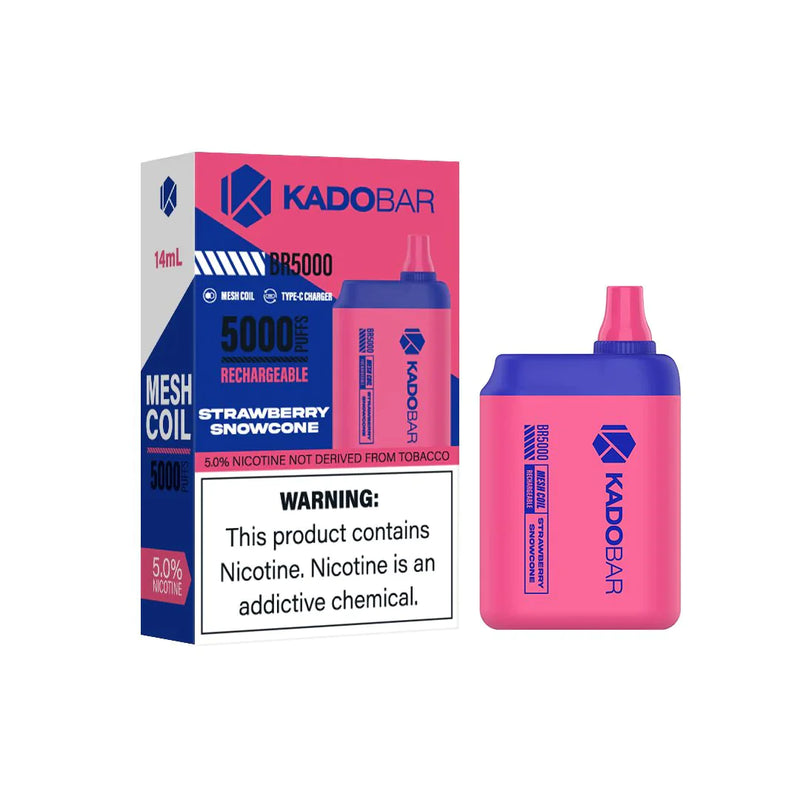 KADO Bar BR5000 puffs disposables vape 5ct box - Premium  from H&S WHOLESALE - Just $37.50! Shop now at H&S WHOLESALE