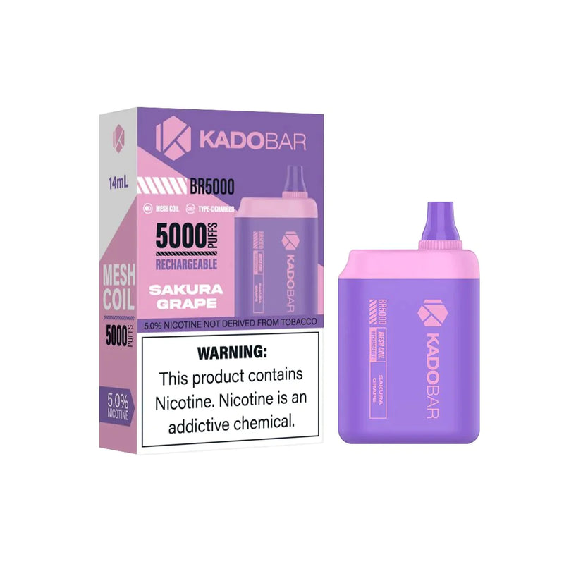 KADO Bar BR5000 puffs disposables vape 5ct box - Premium  from H&S WHOLESALE - Just $40.00! Shop now at H&S WHOLESALE