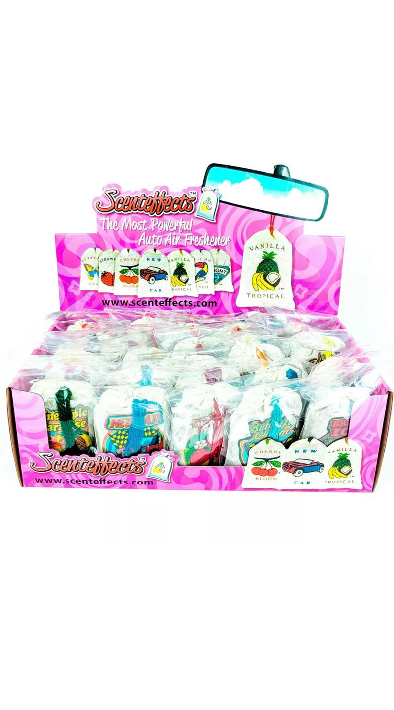 Scenteffects Car Air Freshener Pouches, Long Lasting & Strong, ASSORTED 25ct - Premium  from H&S WHOLESALE - Just $35.00! Shop now at H&S WHOLESALE