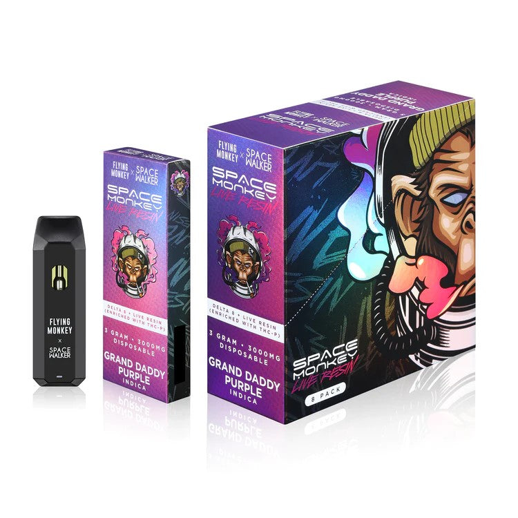 Flying Monkey + Space Monkey Delta 8 Live Resin 3g disposables vape - Premium  from H&S WHOLESALE - Just $15! Shop now at H&S WHOLESALE