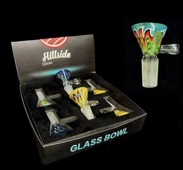 HillSide 6ct Display Colorful Glass bowl B-077 - Premium  from H&S WHOLESALE - Just $42.00! Shop now at H&S WHOLESALE