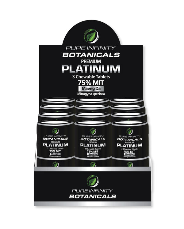 Pure Infinity Platinum Kratom Extract Chewables Display of 18ct - Premium  from H&S WHOLESALE - Just $270.00! Shop now at H&S WHOLESALE