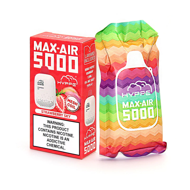 Hyppe Max-Air 5000 puffs 13ml 5% nic salt disposables vape - Premium  from H&S WHOLESALE - Just $40! Shop now at H&S WHOLESALE