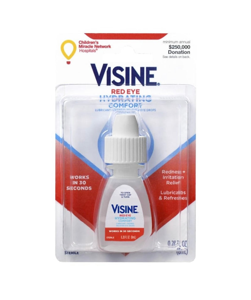Visine Red Eye Hydrating 6ct 0.28oz - Premium  from H&S WHOLESALE - Just $18.00! Shop now at H&S WHOLESALE